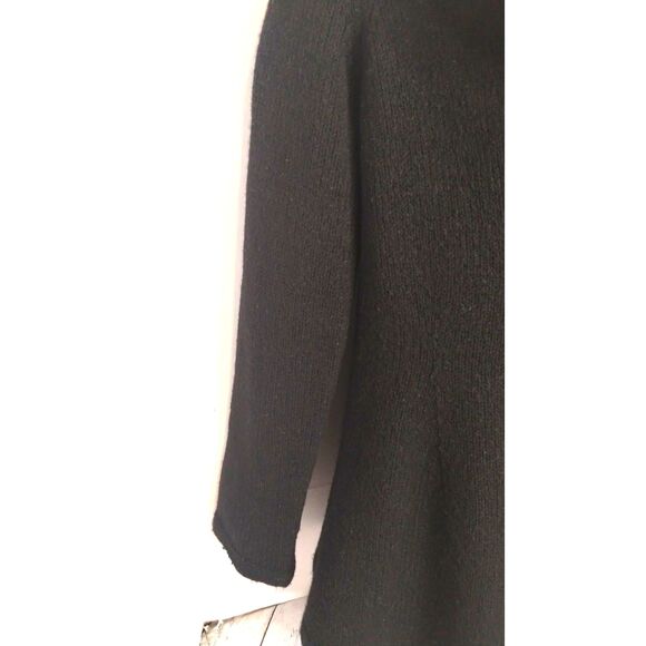 Nine West Women's V Neck Single Button Black Wool Blend Cardigan Collared M - Picture 5 of 8